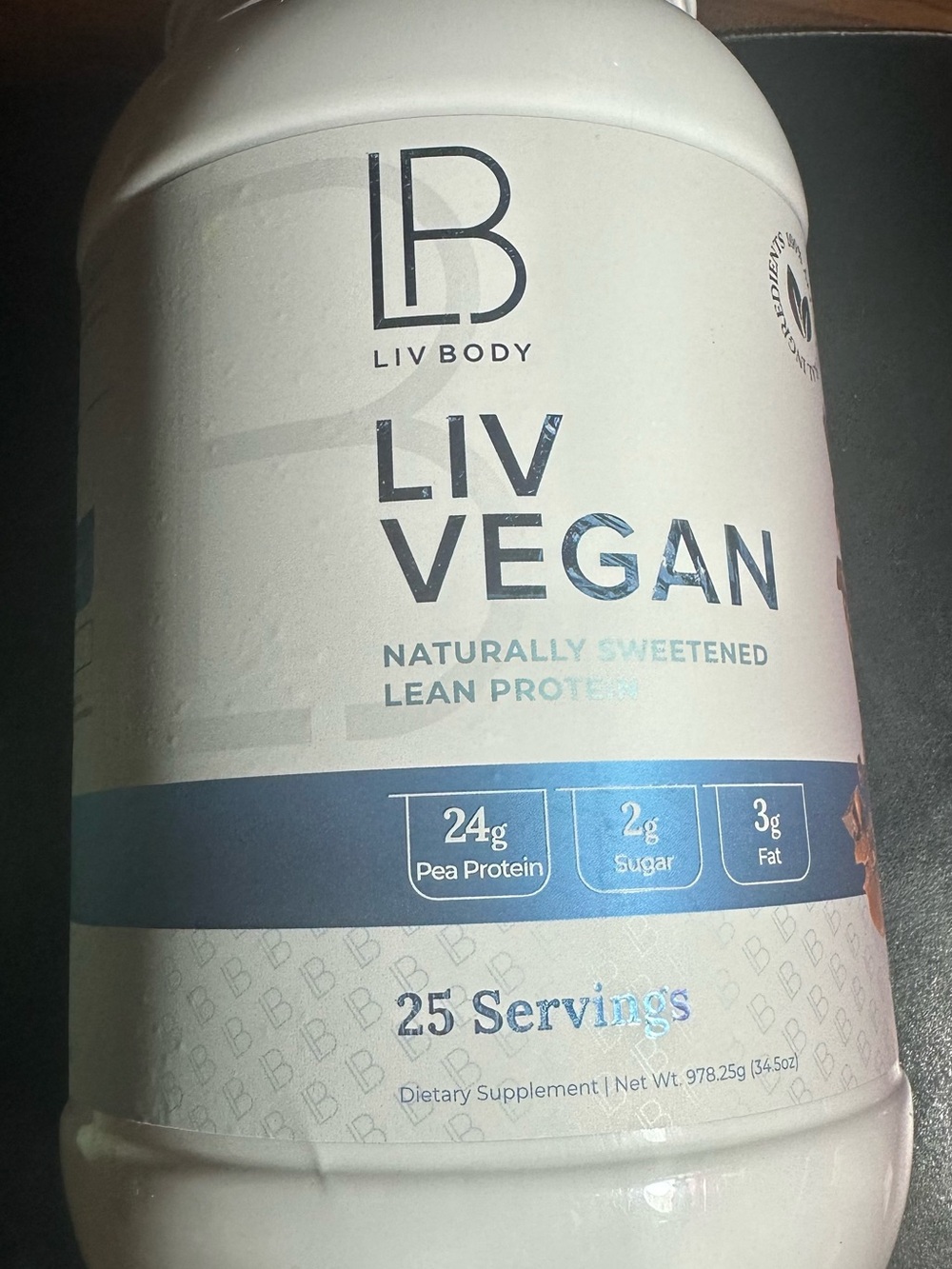 LB LIV Body LIV Vegan Protein chocolate peanut butter